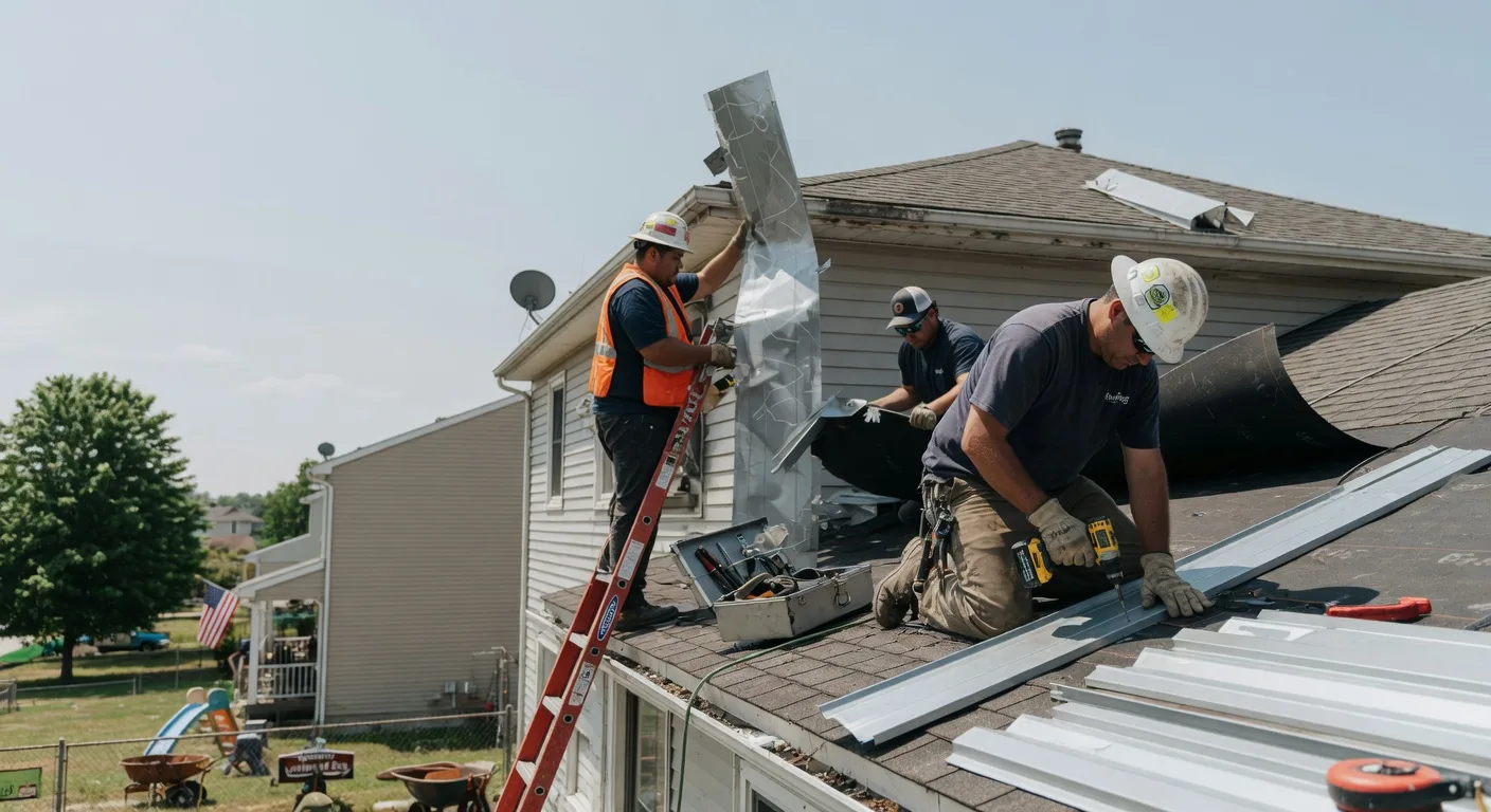 Storm Damage Metal Roof Repair in Ten Sleep, WY